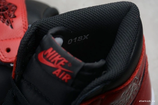 Black Air Retro Jordan High 555088-001 Bred 1 Banned 555088-001  OG Red 0130